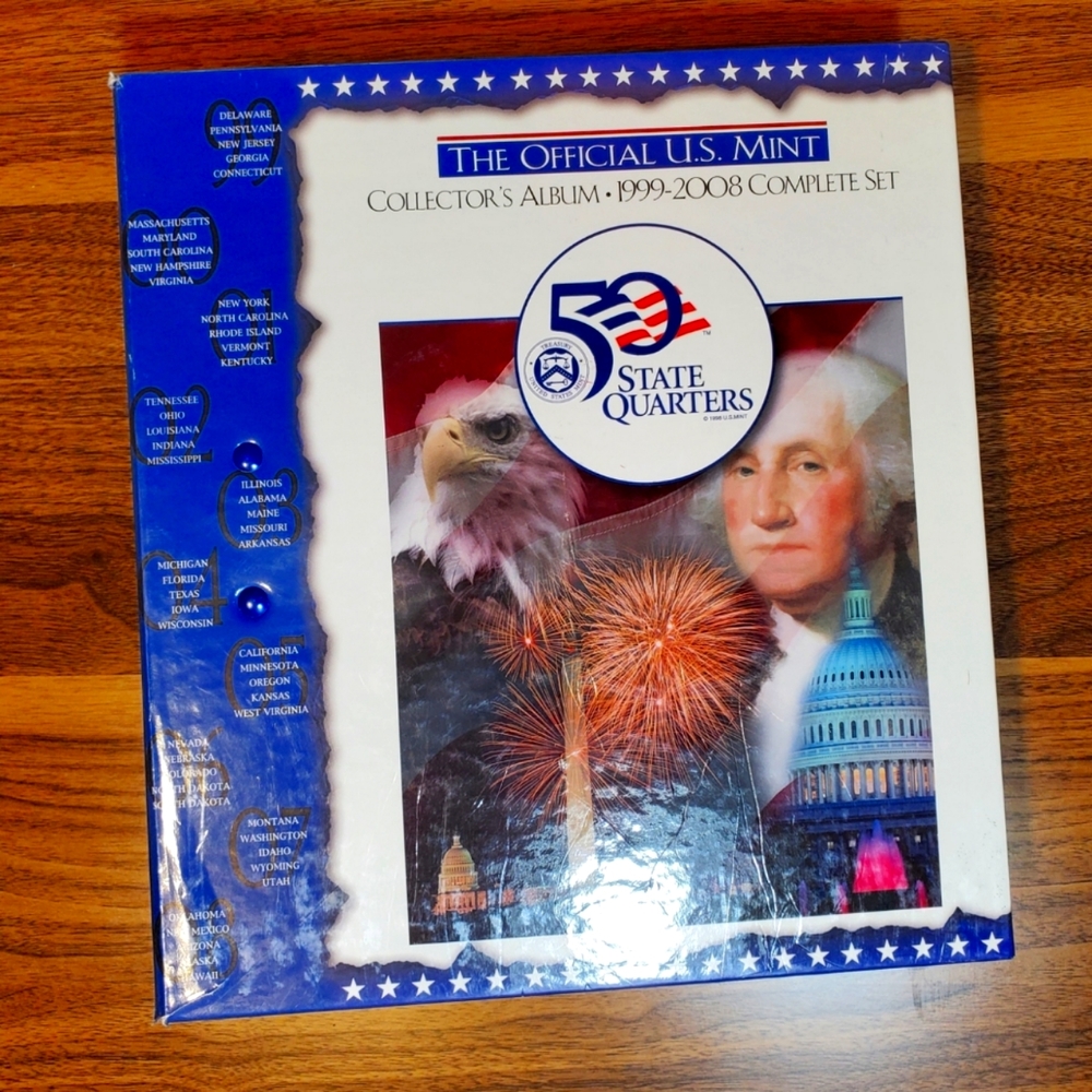 Coin Collector Book US Mint Collector's Album 1999-2008 for State quarters
